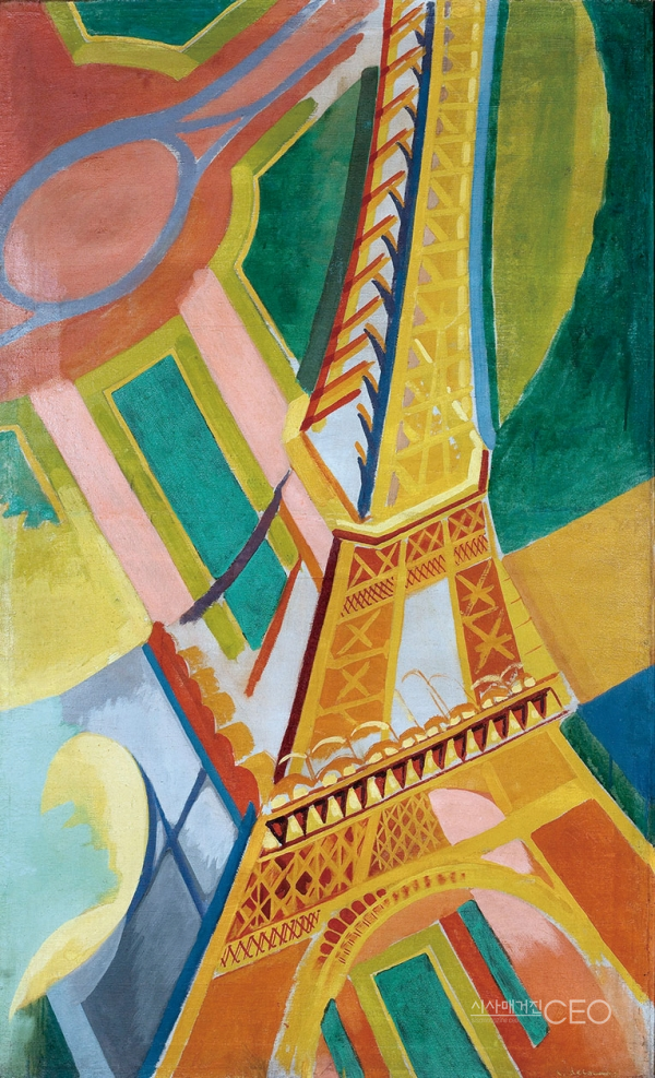 로베르 들로네 에펠탑, 1926, 170x104cm, 캔버스에 유화 Robert Delaunay, Tour Eiffel, 1926, © Musée d’art moderne de la Ville de Paris