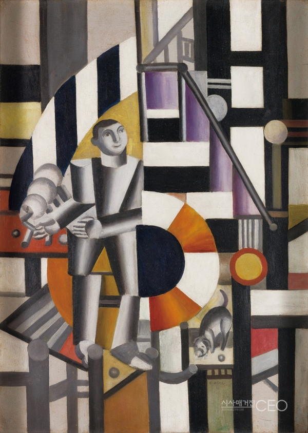 페르낭 레제파이프를 파이프를 든 남자 , 1920, 91x65cm캔버스에 유화 Fernand Léger, à la pipe, 1920, © Musée d’art de la Ville Paris