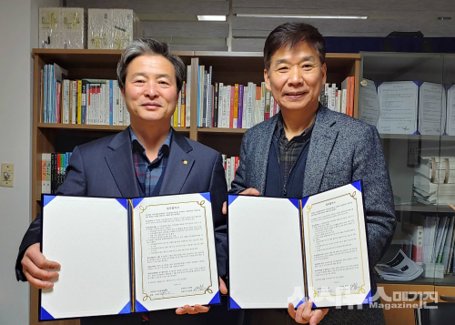 서민금융연구원(조성목 연구원장 左), 지앤넷(김동현 대표 右)과 서민금융상품 공동개발 MOU체결