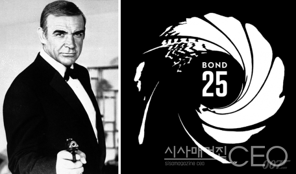 007 제임스본드의 1대배우 숀 코네리(左) / 2020년 4월 개봉예정작 본드 25(가제) 컨셉아트(右) 자료=네이버 영화