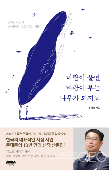 바람이 불면 바람이 부는 나무가 되지요 문태준 저