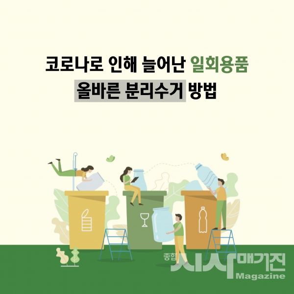 [카드뉴스]코로나로 인해 늘어난 일회용품, 올바른 분리수거 방법