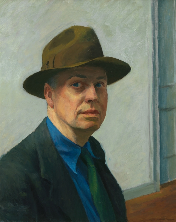 ▲에드워드 호퍼, 자화상, 1925-30. 캔버스에 유채,64.5x51.8cm. Whitney Museum of American Art, New York; Josephine N. Hopper Bequest 70.1165. © 2023 Heirs of Josephine Hopper/Licensed by SACK, Seoul(출처=최보람 큐레이터)