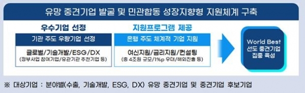 '라이징 리더스' 중견기업 80곳에 1조원 규모 우대금융