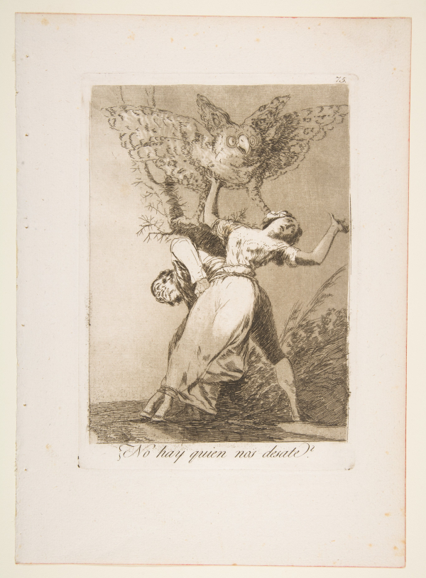Is there no one to untie us, plate 75 from Los Caprichos, 1799, The Rivolo Collection